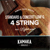 Kamaka Soprano /Concert Ukulele Strings (Low G)
