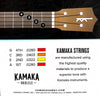 Kamaka Soprano /Concert Ukulele Strings (High G)