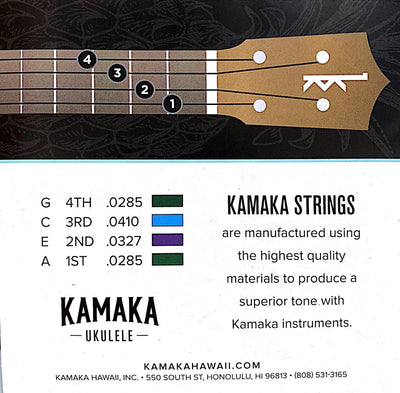 Kamaka Tenor Ukulele Strings (High G)