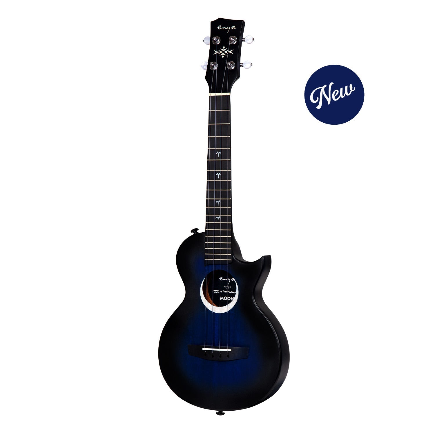 Enya MOON Taimane Signature Tenor Ukulele with pickup (Blue)