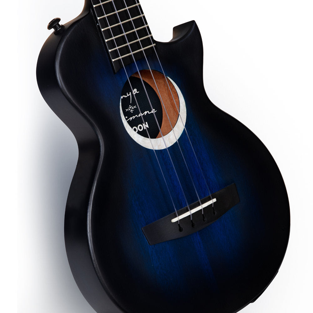 Enya MOON Taimane Signature Tenor Ukulele with pickup (Blue)