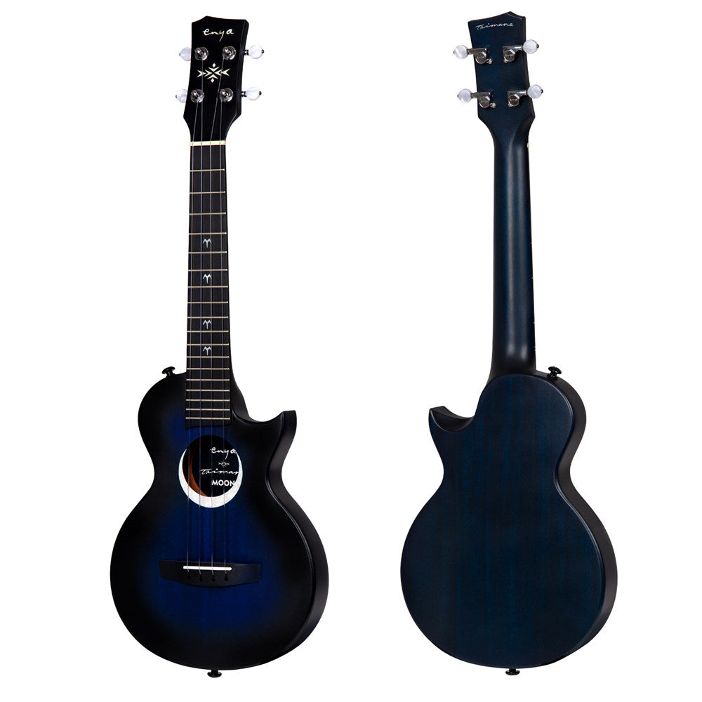 Enya MOON Taimane Signature Tenor Ukulele with pickup (Blue)