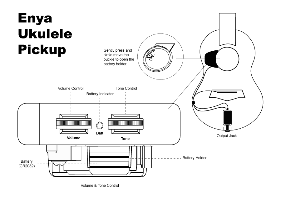 Enya All-Solid Mahogany Concert Ukulele (EUC-MAD)